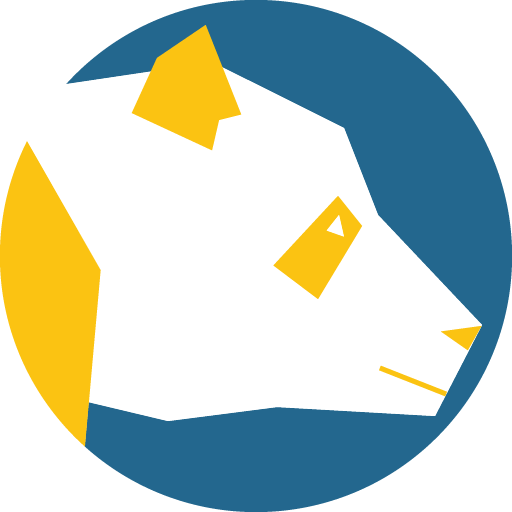 Yellow Panda Yellow panda geometric style